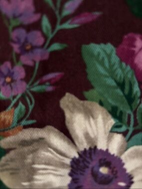 Polo Ralph Lauren Vintage Floral Print Standard Burgundy Pillow Shams